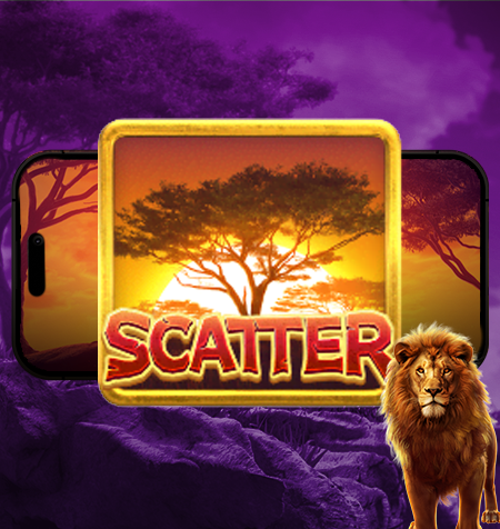 Símbolo Scatter do jogo Safari Wilds.