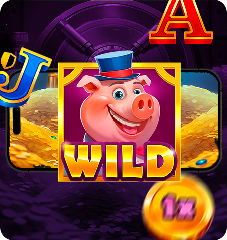 Símbolo especial do jogo Mr. Oinkster's Hold and Win.