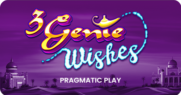 Jogo de slot 3 Genie Wishes da Pragmatic Play.