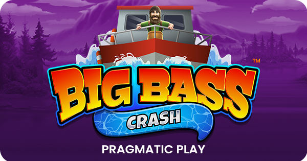 Jogo de crash Big Bass Crash da Pragmatic Play.