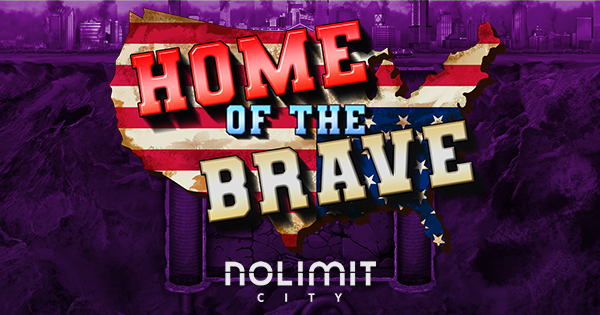 Logo do jogo Home of the Brave da NoLimit City.