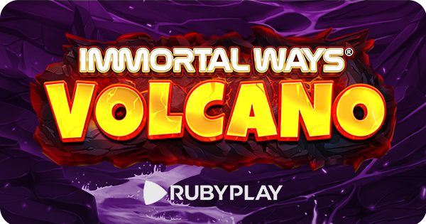 Jogo de slot Immortal Ways Volcano da RubyPlay.