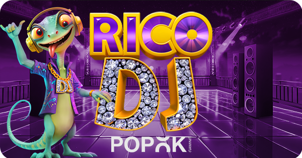 Jogo de slot Rico DJ da PopOK Gaming.