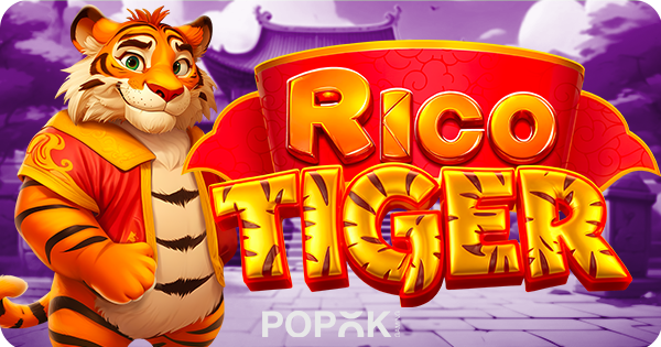 Jogo de slot Rico Tiger da PopOK Gaming.