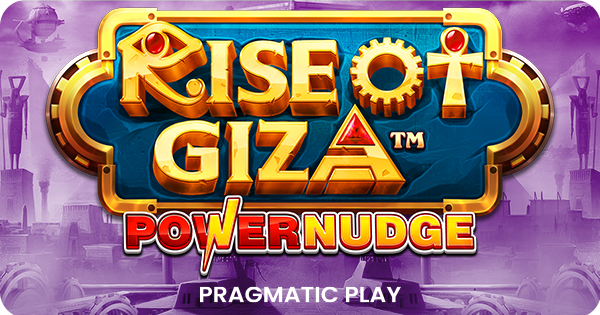 Jogo de slot Rise of Giza Powernudge da Pragmatic Play.