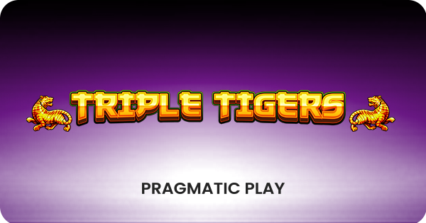 Jogo de slot Triple Tigers da Pragmatic Play.
