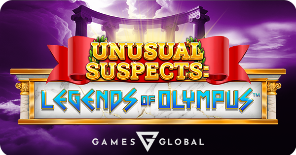 Jogo de slot Unusual Suspects: Legends of Olympus da Games Global.