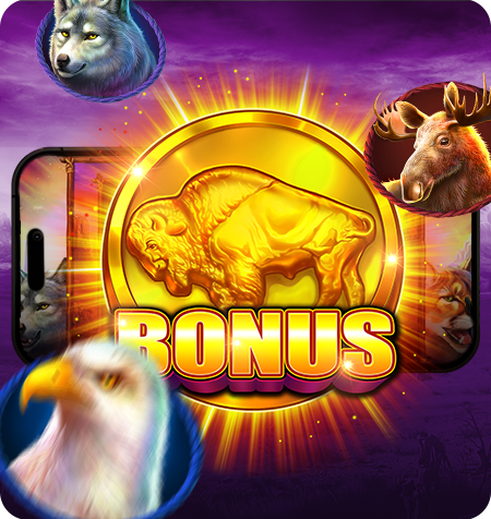 Símbolo Bônus do jogo Buffalo King.