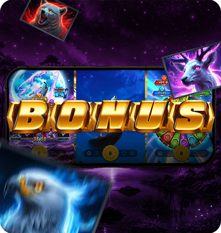 Símbolo Scatter do jogo Enchanted Wolf Rising Rewards King Millions.