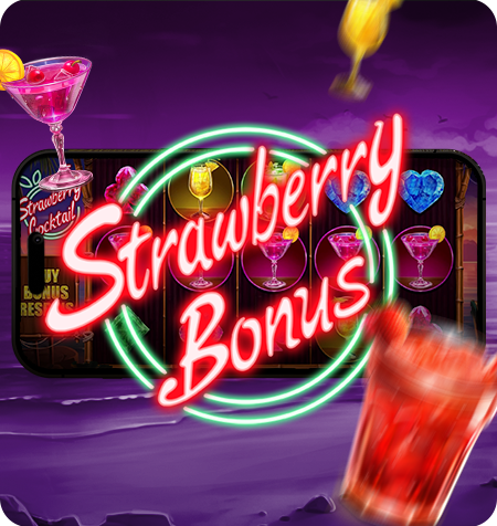 Símbolo Bônus do jogo Strawberry Cocktail.