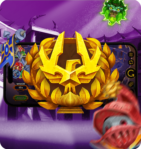 Símbolo Coliseu do jogo Gladiator Beasts of Glory Power Combo.