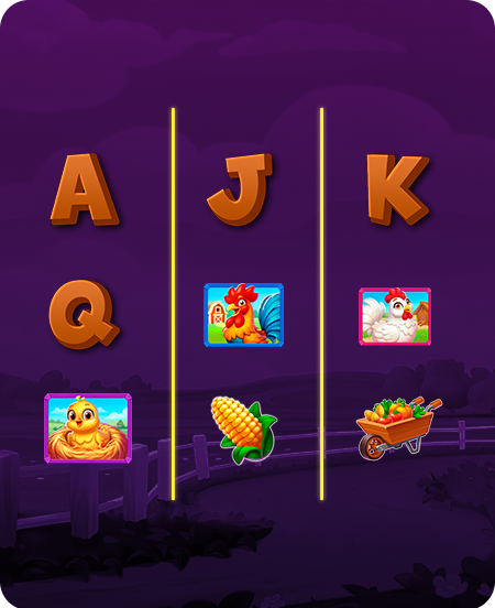 Símbolos do jogo Bigger Barn House Bonanza.