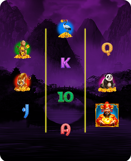 Símbolos do jogo Chests of Cai Shen 2.