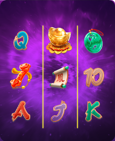 Símbolos do jogo Phoenix Rises.