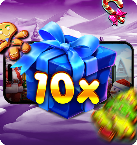 Símbolo Presente Multiplicador do Jogo Santa's Great Gifts