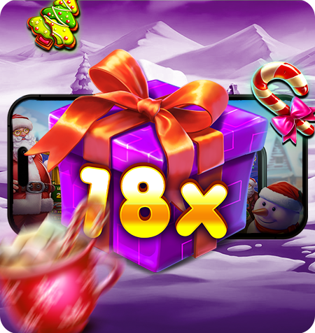 Símbolo Presente Multiplicador do Jogo Santa's Great Gifts