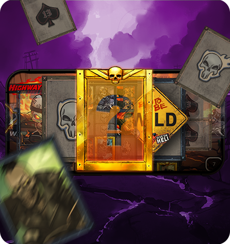 Símbolo Scatter e Hellevator Booster do jogo.