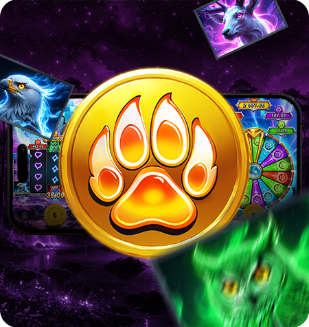 Símbolo Jackpot do jogo Enchanted Wolf Rising Rewards King Millions.