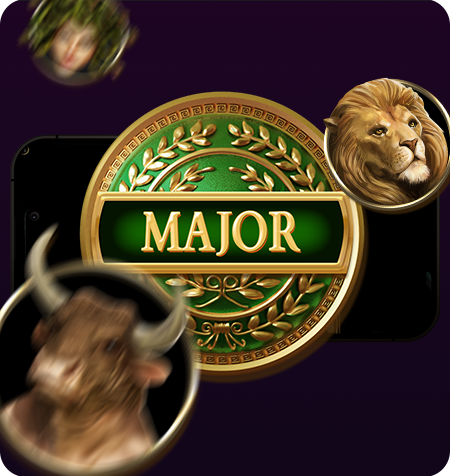Símbolo Jackpot Major do jogo Divine Fortune Black