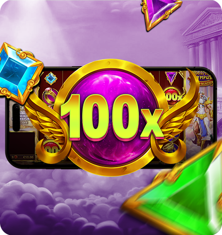 Símbolo Multiplicaor 100x Gates of Olympus Super Scatter