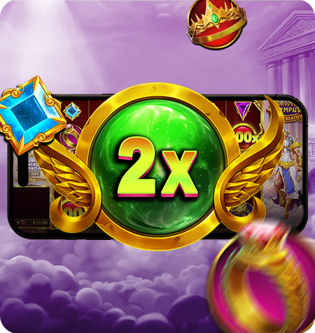 Símbolo Multiplicaor 2x Gates of Olympus Super Scatter