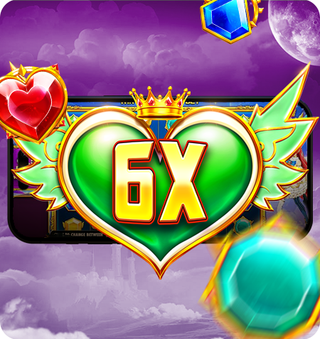 Símbolo Multiplicador 6x do jogo Starlight Princess