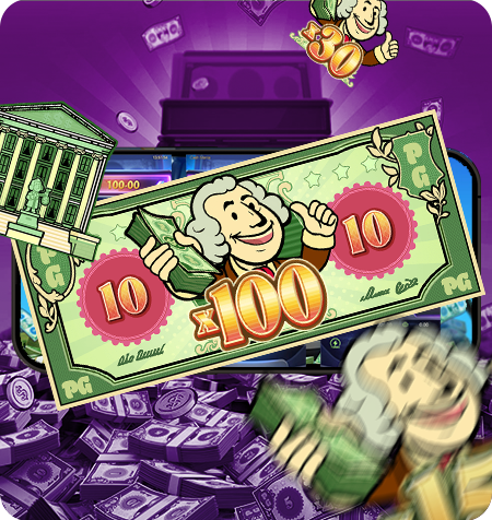 Simbolo Dinheiro 100 do Jogo Cash Mania