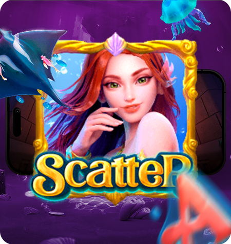 Símbolo Scatter do jogo Mermaid Riches.