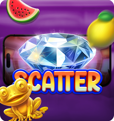 Símbolo Scatter do jogo Wealthy Frog.