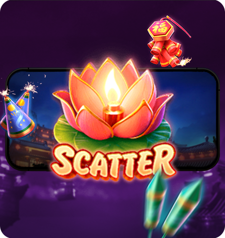 Símbolo Scatter do jogo Wild Fireworks