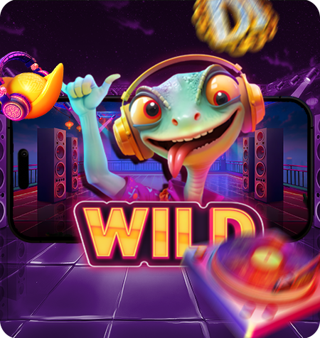 Símbolo Wild 10x do jogo Rico DJ.