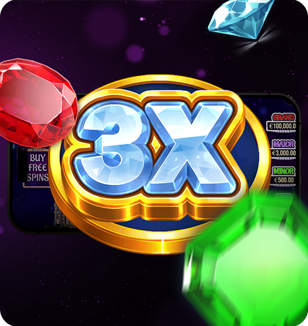 Simbolo Wild 3x do Jogo Gem Trio