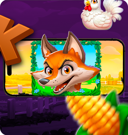 Símbolo Wild do jogo Bigger Barn House Bonanza.