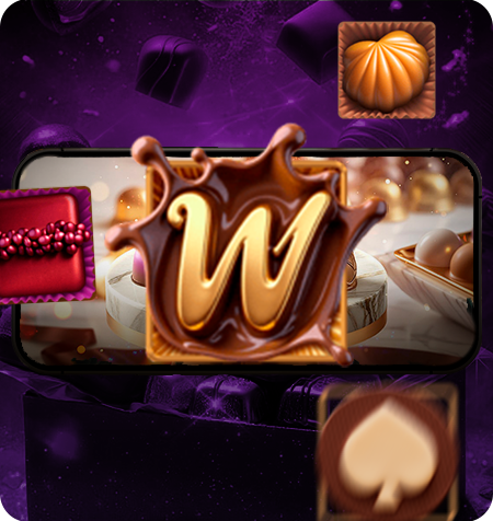 Símbolo Wild do jogo Chocolate Deluxe