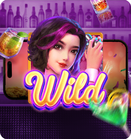 Símbolo Wild do jogo Cocktail Nights.