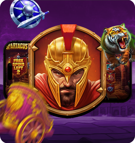 Símbolo Wild Expansível do jogo Eye of Spartacus.