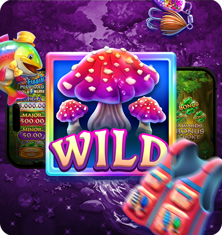 Símbolo Wild do jogo Fishin' Pots of Gold: Gold Blitz.