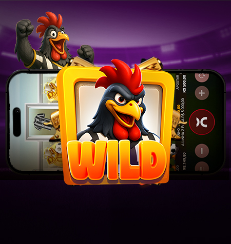 Símbolo Wild do jogo Fortune Galo