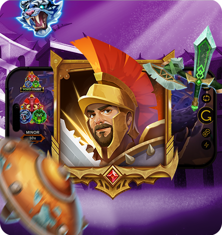 Símbolo Wild do jogo Gladiator Beasts of Glory Power Combo.