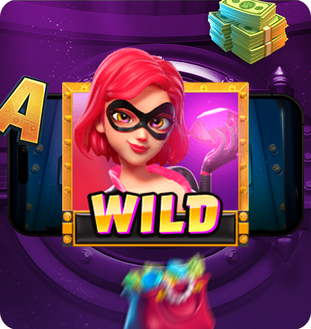 Símbolo especial do jogo Heist Stakes.