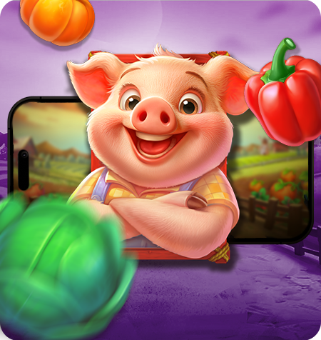Símbolo Wild do jogo Pig Farm.
