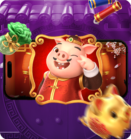 Símbolo Wild do jogo Piggy Gold.