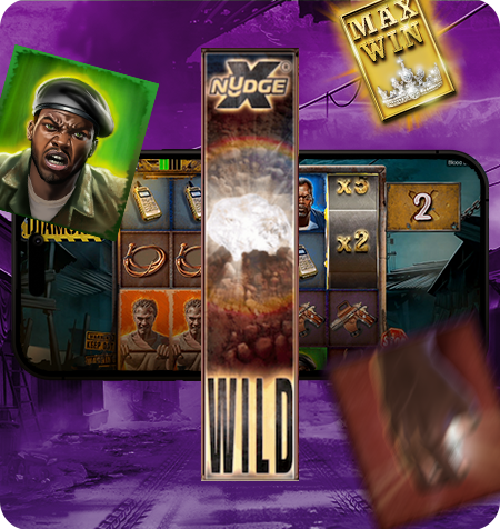 Símbolo xNudge Wild do jogo.