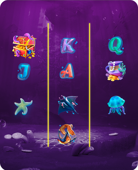 Símbolos do jogo Mermaid Riches.