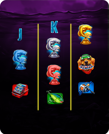 Símbolos do jogo Bass Cash ASSEMBL'EM.