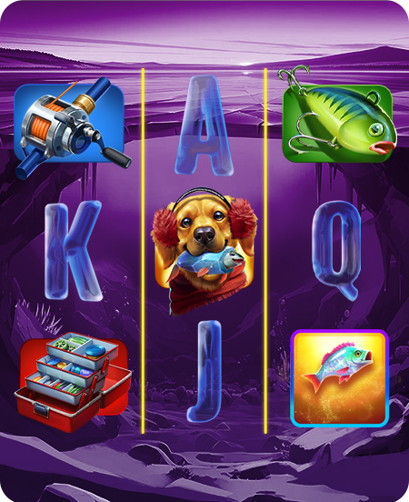 Símbolos do jogo Bass Cash Diamond X UP da Games Global.