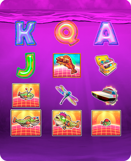 Símbolos do jogo Big Bass Reel Repeat.