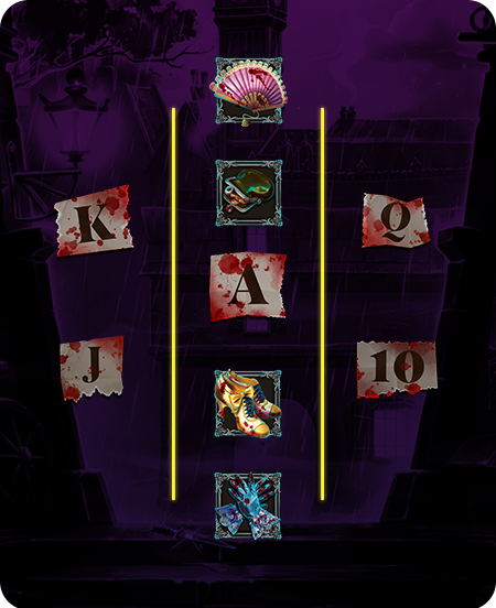 Símbolos do jogo Bloody Murder.