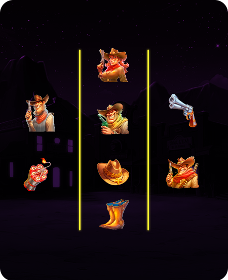 Símbolos do jogo Bounty Hunter.