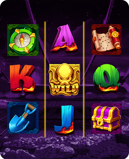 Símbolos do jogo Captain Skull & the Squidly Seas.